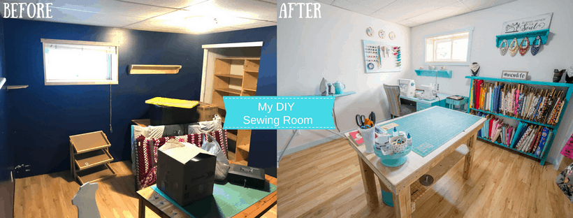 My DIY Sewing Room Makeover