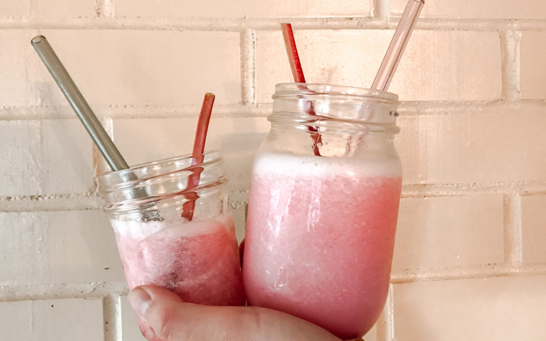Refreshing Rhubarb Slush Recipe - Sew Bright Creations