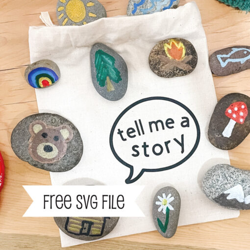 tell me a story | svg file | sew bright creations