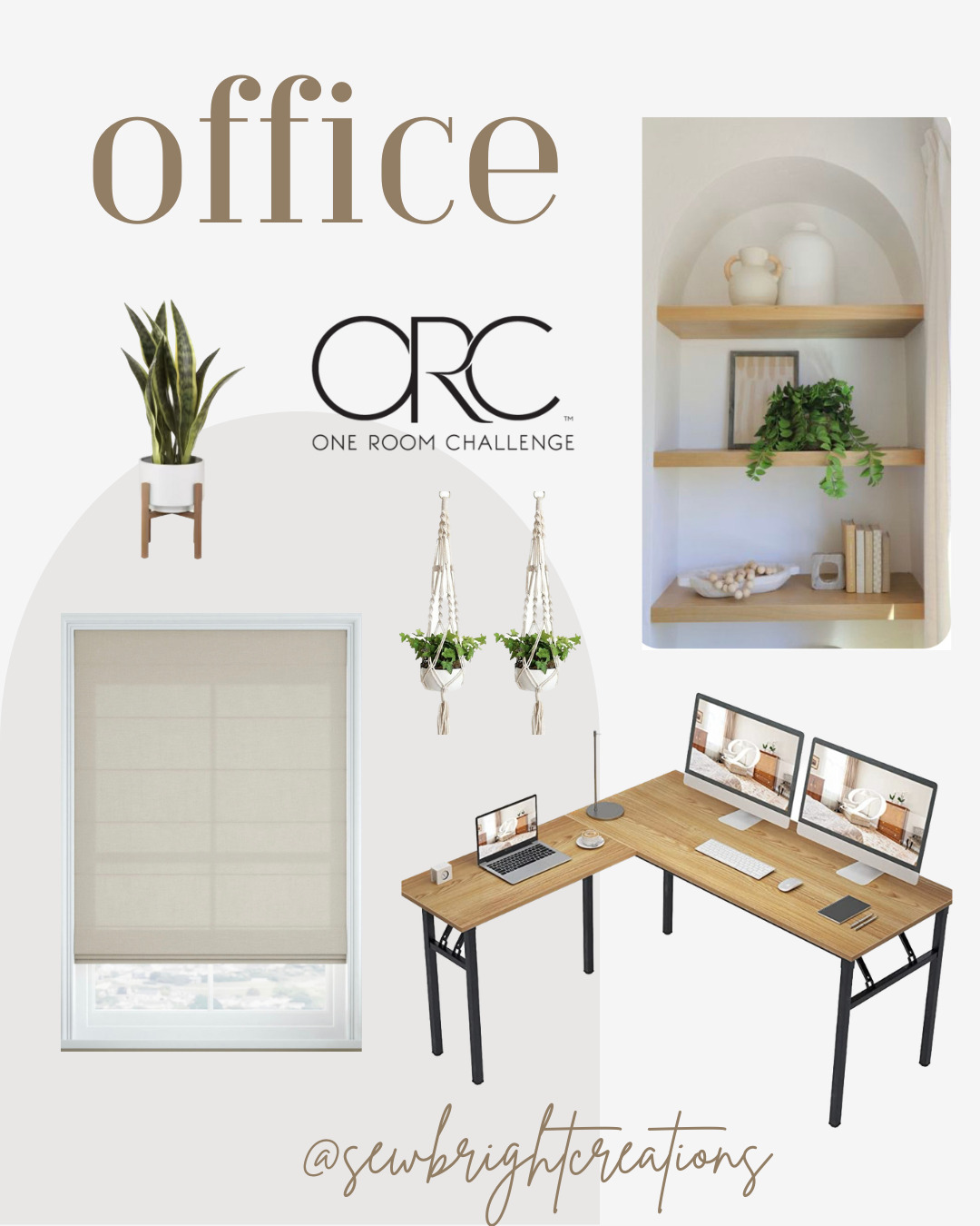 Week one of the one room challenge, sew bright creations office renovation