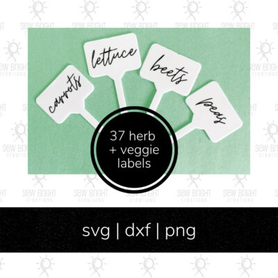vegetable and herb svg labels, instant download, cricut garden projects