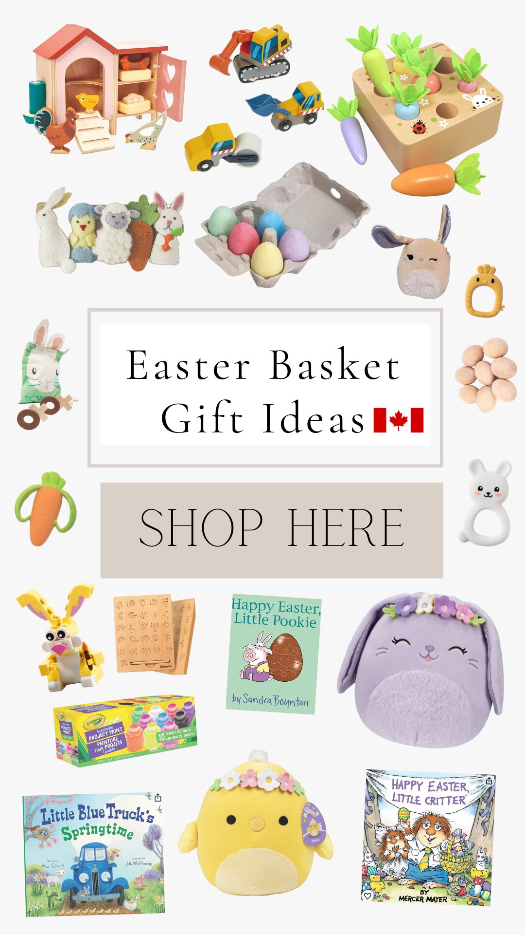Easter Basket Ideas for Kids | Easter Basket Ideas for Toddlers | Easter Basket Ideas for Babies | Easter Gift Guide | Canadian Easter Gift Ideas | Shop Easter Canada 