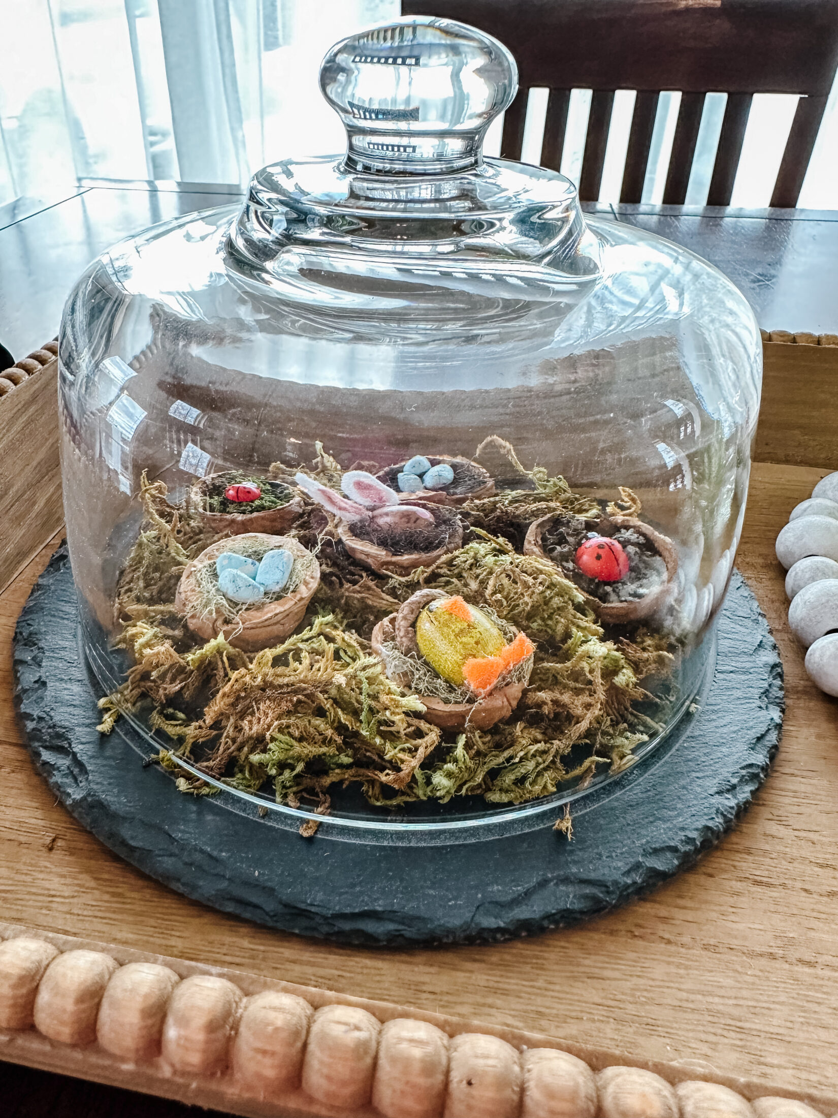 Easter craft | walnut craft | Baby bird nest | Bird nest craft | Nature craft | reggio crafts | preschool crafts | spring crafts | sew bright creations